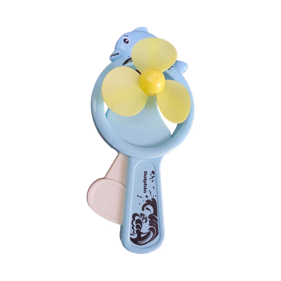 dolphin™ Manual Energy Hand Mini Fan Cute Desgin - Blue