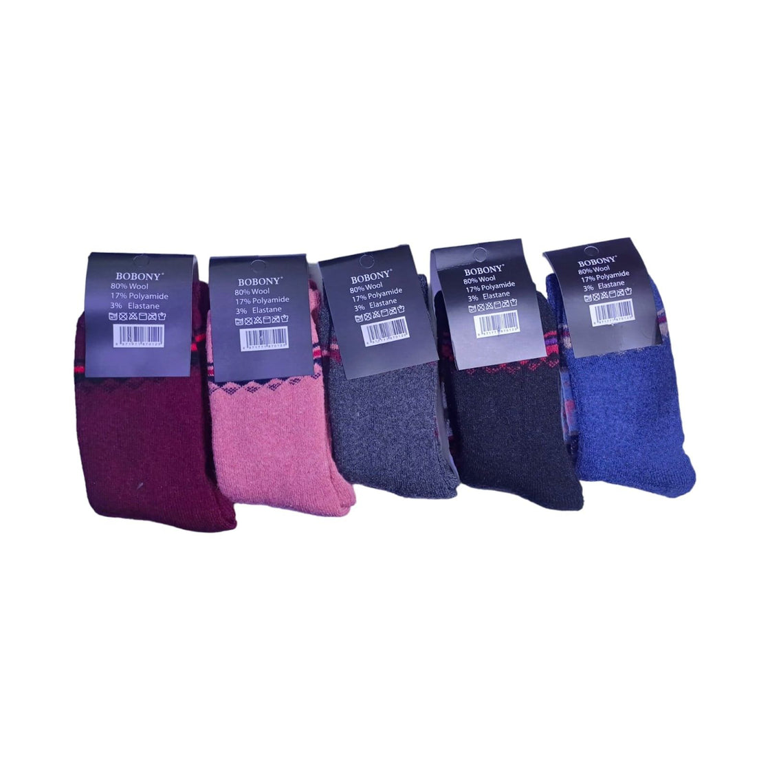 SOK-03 Wool BOBANY Angora Colored Socks 10pcs 36-41