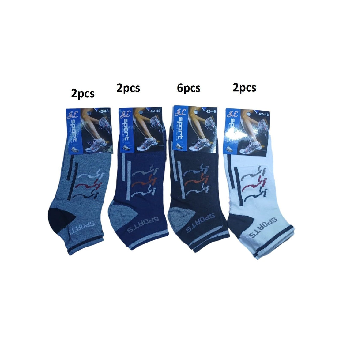 SOK-04 Sport Classic Cotton Socks 42-48 gl 12pcs