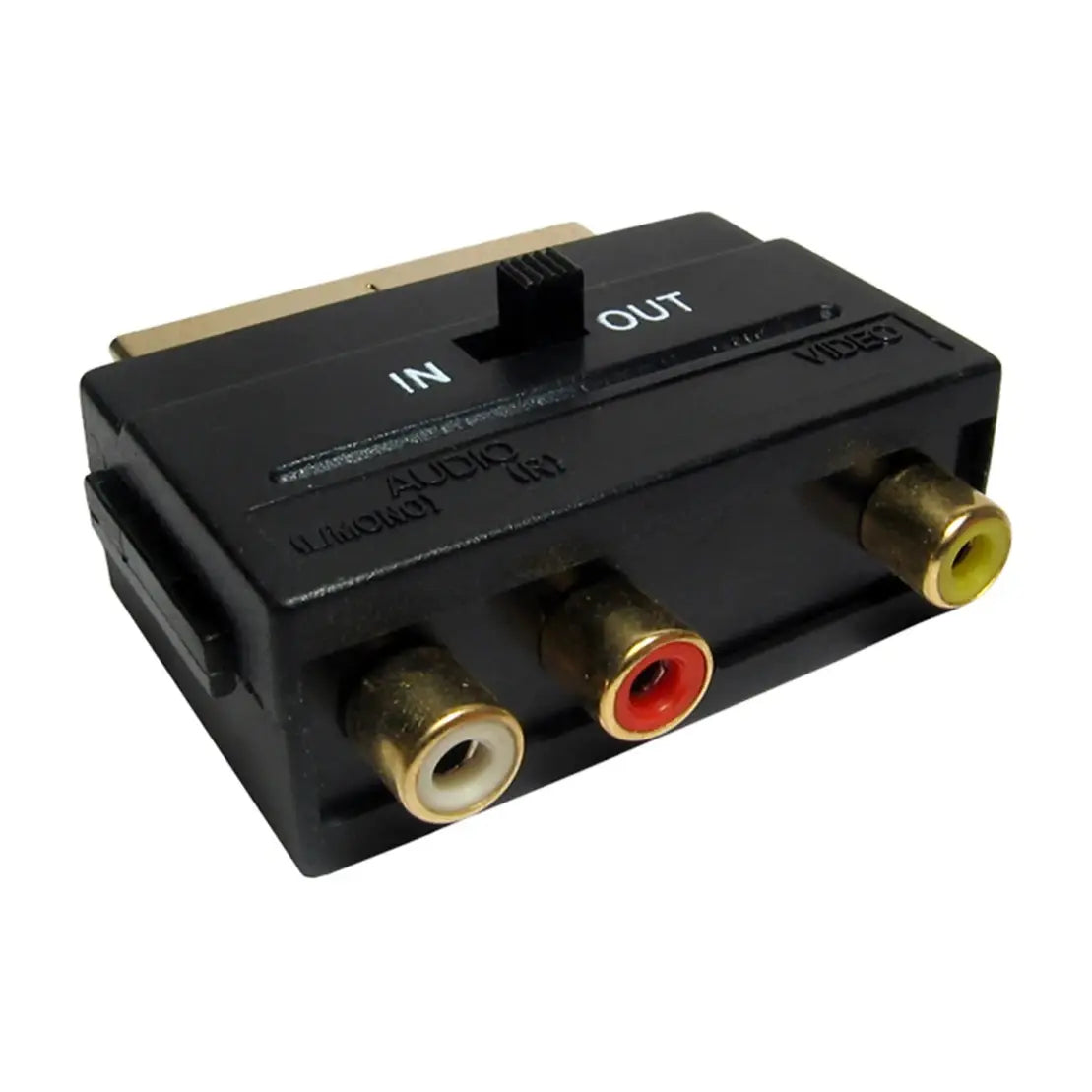 RS PRO A/V Connector Adapter, Male SCART to Female 3 x RCA 