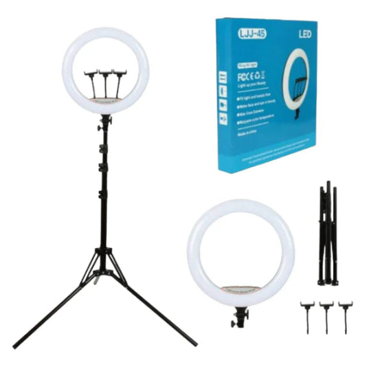 18" Led Soft Selfie Ring Light 18 Pulgadas Celulares 45cm Tripod 2.1m With Remote Control LJJ-45