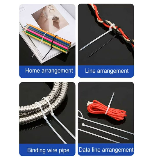 Nylon Cable Tie 3.6x300mm 100 pcs White