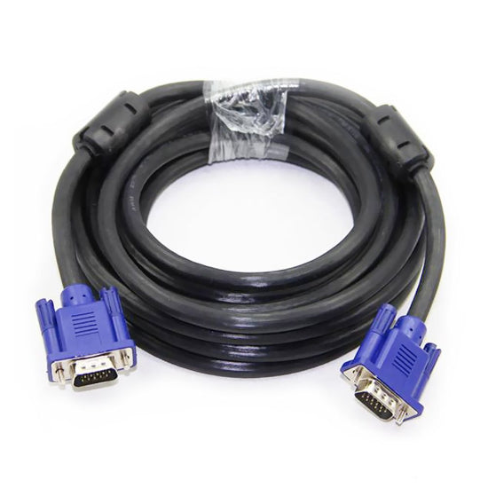 Cabel VGA Male To VGA Male 5m (Full HD VGA to VGA monitor cable & VGA lead, connects computers to screens/projectors 15-pin