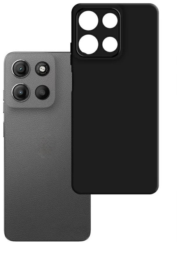 Cookover Silicone Back Cover Case For Motorola Moto - G15 (Black)