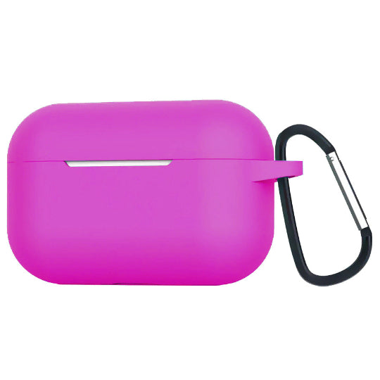 Soft Silicone Case with Clip Hook Silicone Case for Apple AirPods Pro 3 (Pink)