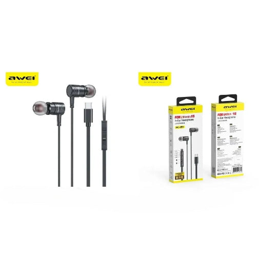 Awei PC-9T In-ear Handsfree Headphone with USB-C Plug