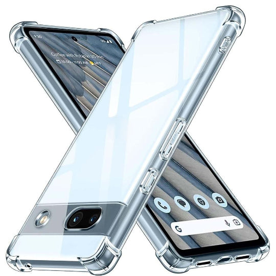 Tpu Silicone Back Cover Case For Google Pixel 7a Clear