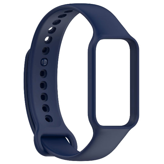 Silicone Strap for Xiaomi Band 9 Active, Redmi Band 3 Smart watch Bracelet Wrist Strap Dark Blue