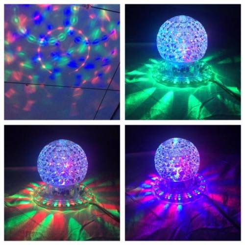 Disco Light LED Lotus Lantern 2 RGB decorative lights, round lamps, Party LED Light, lotus and circle pattern