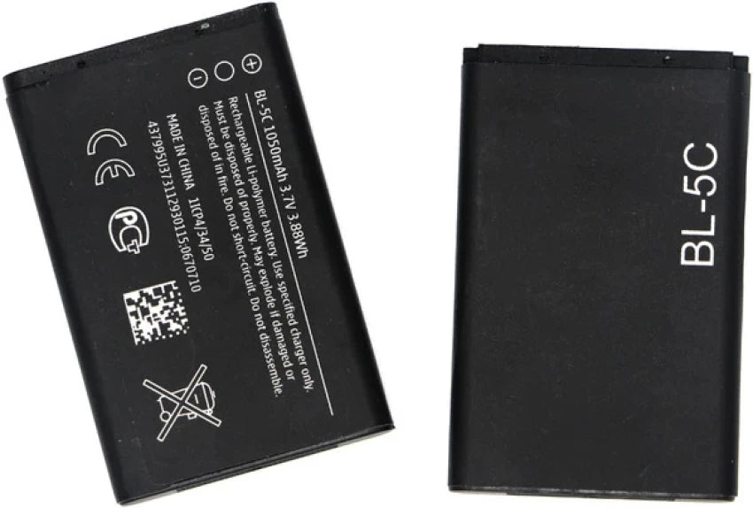 OEM Replacement Battery BL-5C 1090mAh Mobile Battery for Nokia 6085 / 6230 / 6230i / 6600 / 6630 / 7610 / C1-01 / C2-00 / C2-01 / C2-02 / C2-03