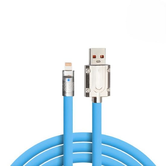 Cabel Treqa 9.1A Usb-A Male To Lightning Fast Charging Cabel 1M Blue (CA-8792)