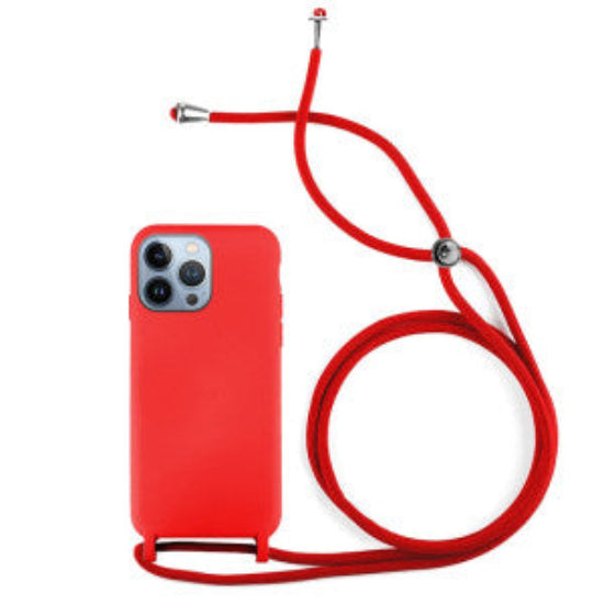 Cases Hard Silicone Back Cover Mobile Phone Case Cord With Strap  For Mi 11 Lite / 11 Lite 5G / 11 Lite 5G NE