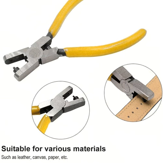 A Versatile Wristwatch with a Punch And a 2.0Mm Hole Punch Tool, Perfect for Gifting (Yellow)