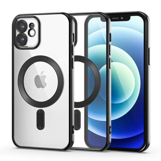 Premium Electroplating Frame Cover for iPhone 12 Black