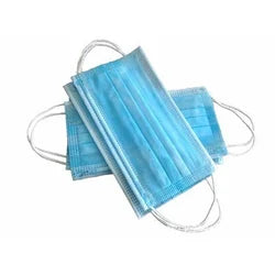 Disposable  3 Layer Non Woven Face Masks, For Surgical 10Pcs Blue