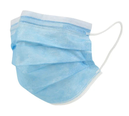 Disposable  3 Layer Non Woven Face Masks, For Surgical 10Pcs Blue