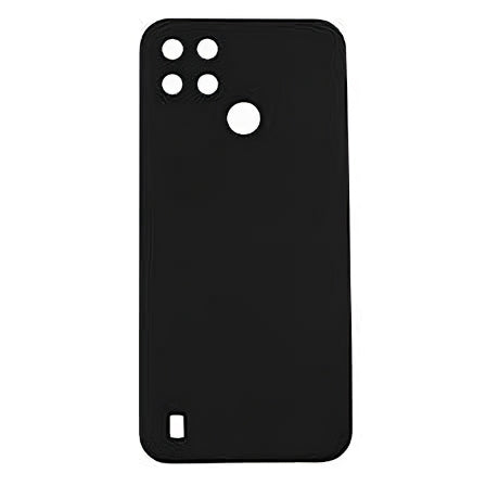 Premium Soft Silicone Case for Realme C25Y / C21Y / C21 Black 