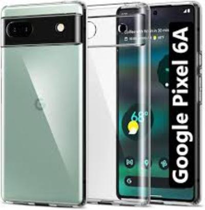 Silicone Back Cover Case For Google Pixel 6A Flexible Transparent