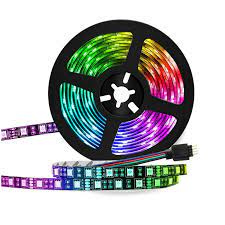 Led Lights for Bedroom LED Lights with Remote 5050 RGB LED Strip Lights, LED Lights for Room Party Decoration (5m)