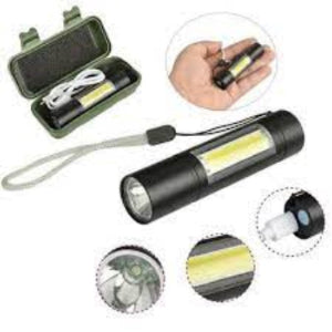 MULTI FUNCTIONAL USB Rechargeable LED Mini Flashlight - Torchlight