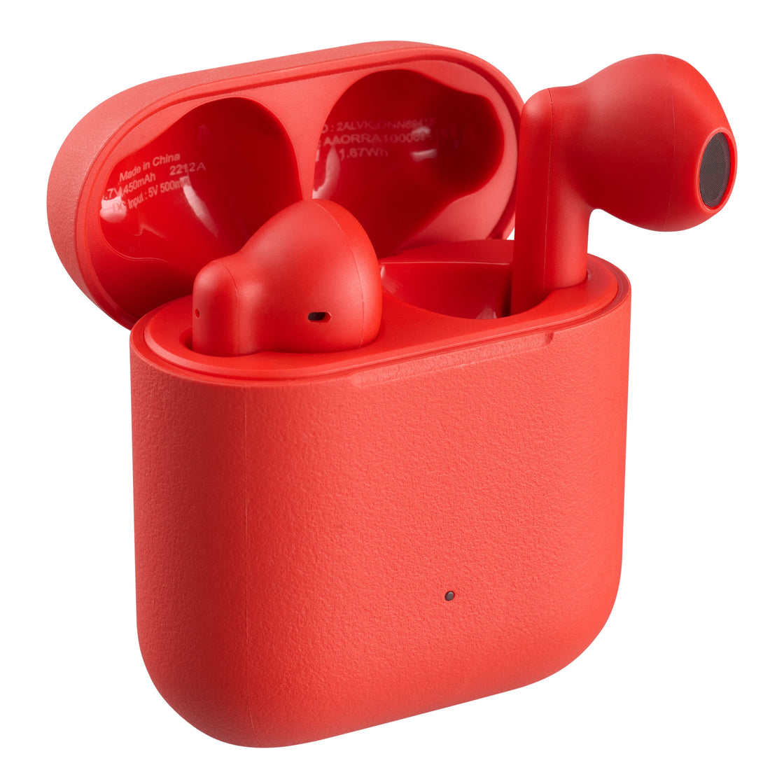 Inpods 12 Earbud Bluetooth Handsfree Headphone Sweat Resistant and Charging Case Red