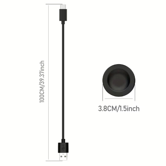Charger Cable for Huawei Watch GT5/GT4/GT4 46Mm/Gt4 41Mm/Gt3/Gt3 SE/GT3 Pro 1M Black