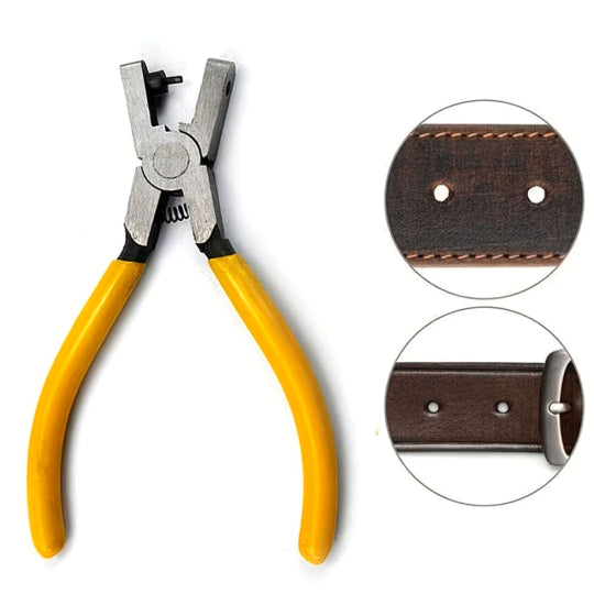 A Versatile Wristwatch with a Punch And a 2.0Mm Hole Punch Tool, Perfect for Gifting (Yellow)