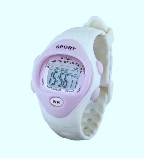 ΧΙΠΙΔ SW-011 Sport Watch Durable WR Children HandWatch - White and Purple