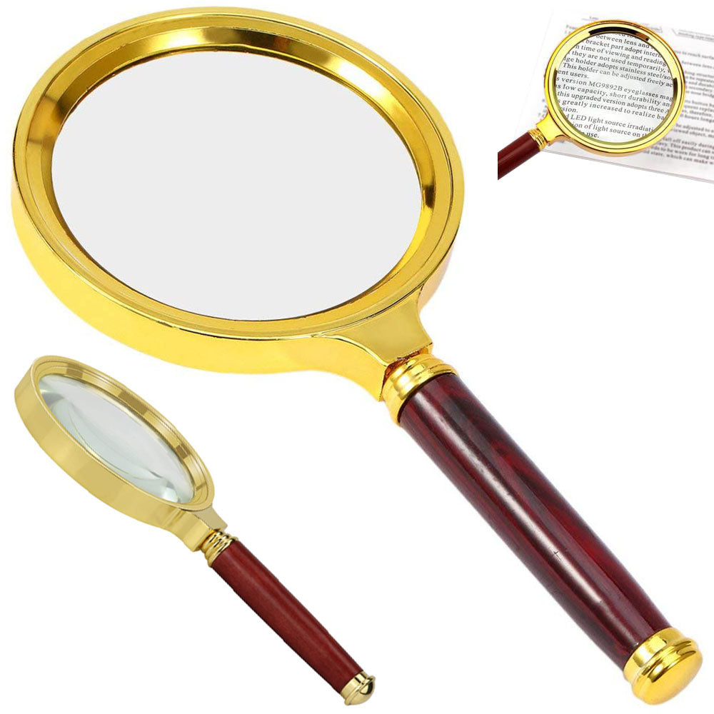 Classic Handler 60 mm Golden Magnifier Glass