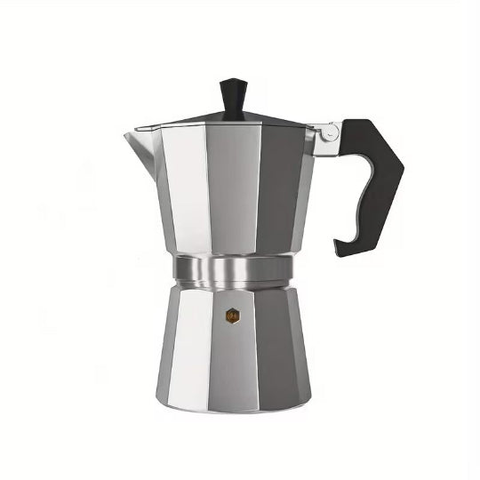 Moka Pot Feggrini aluminium for 6 cups of coffee (Silver)