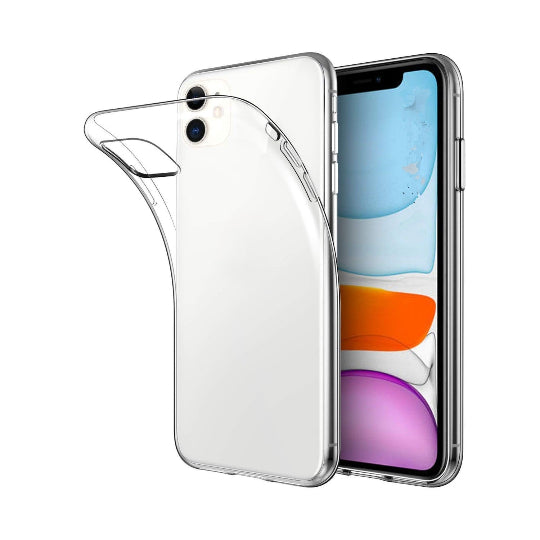 Silicone Back Cover Case For iPhone 11 (Clear)