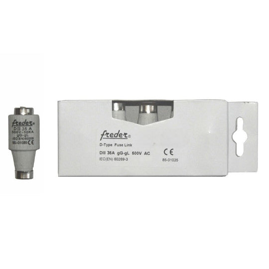 DIII 35A Freder D-Type Fuse Link gG-gL 500V AC IEC(EN) 60269-3 1Pcs 85-01035