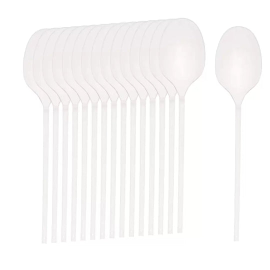 Kitchen Selection, White Medium Weight Sppons (Pack of 50pcs)