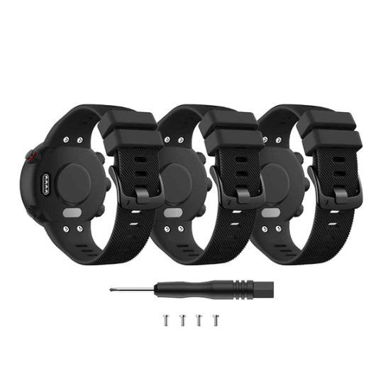 Replacement Watch Strap for Garmin Forerunner 45, for Garmin Forerunner 45S, Black