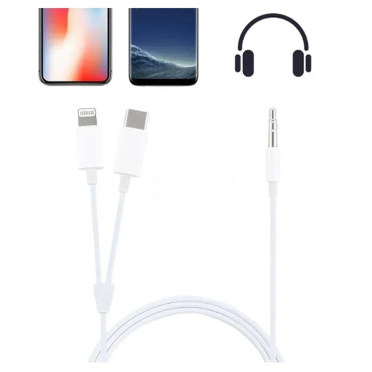 Cable Audio Converter Lightning/Type-C to 3.5mm GL-CM32 (1M)