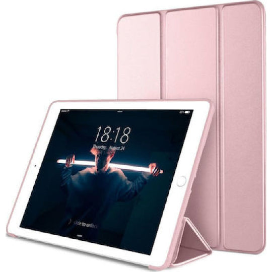 Slim Light Hard Shell Tri-fold Flip Cover Stand Tablet Case For Xiaomi Pad 7 / Pad 7 Pro 11.2" (RoseGold)