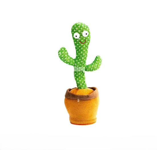 GREEN CACTUS TREE DANCING MUSICAL TOYS FOR KIDS Talkback Voice Reply,(Green)