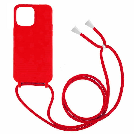 Tpu Silicone Back Cover Case Strap With Cord For Samsung Galaxy A23 / M23 / M13 / F23 4G/5G