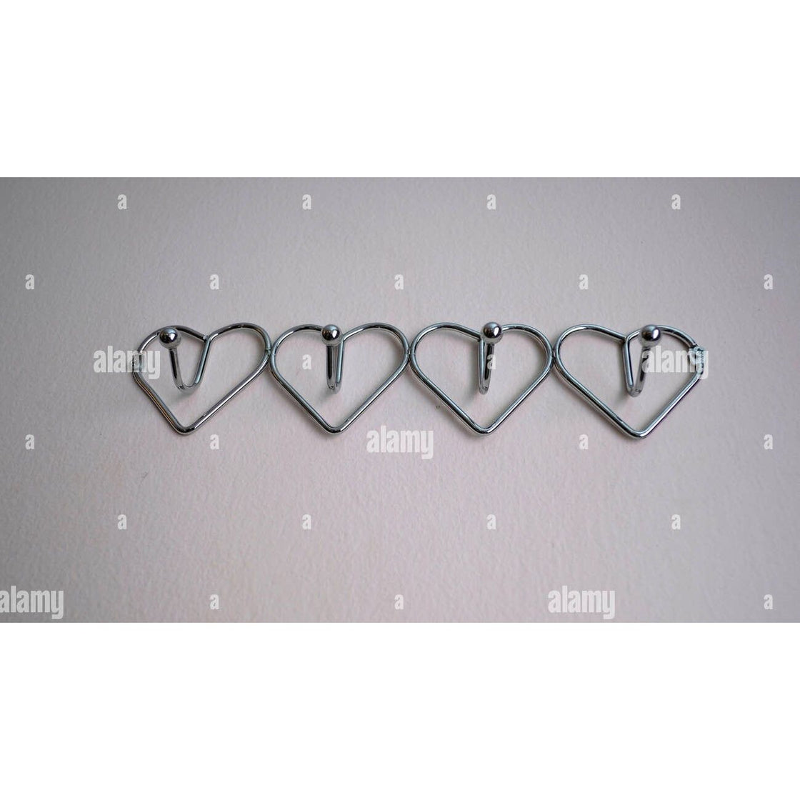 heart shaped clothes hooks