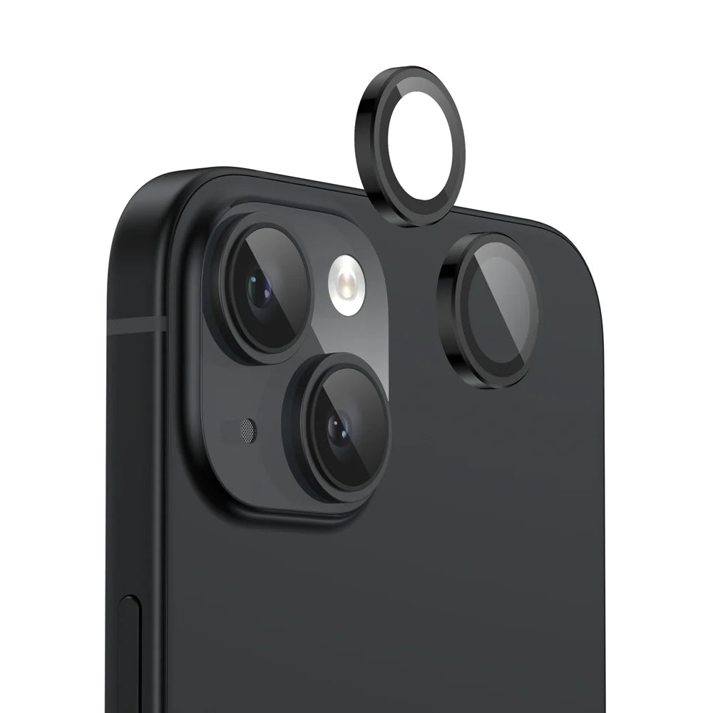 Seperate Camera Lens Protector for iPhone 15 / 15 Plus Black