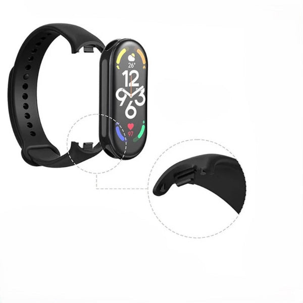 Straps Compatible For Mi Band 8/Mi Band 9 Straps Silicone Watch Bands/Smart Band 8/9