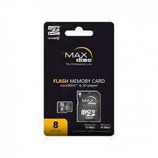 MEMORY CARD MICRO SD 8GB CLASS 10 MAXDISC