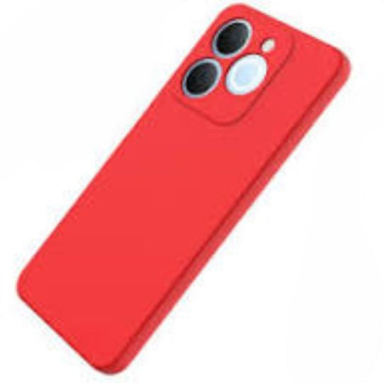 Oba Silicone Back Cover Case For Realme Note 70T (Red)