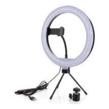 8 inch LED Selfie Ring Light With Tripod Stand And Mobile Phone Holder Stand