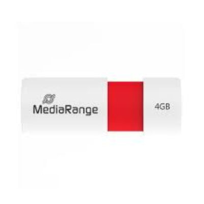 MediaRange USB 2.0 Flash Drive 4GB White/Red MR970