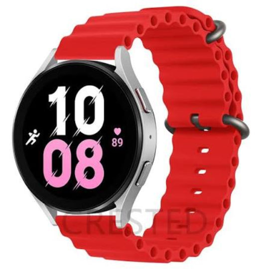 Comie Silicone Smartwatch Strap 22mm Red