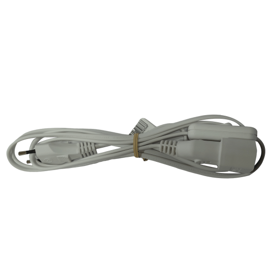 Extension Cord Simple 2m with Switch 2x0.75 White