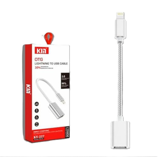 Km Otg Cable Lightning To Usb A Female 175mm KY-227