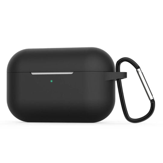 Soft Silicone Case with Clip Hook Silicone Case for Apple AirPods Pro 3 (Black)