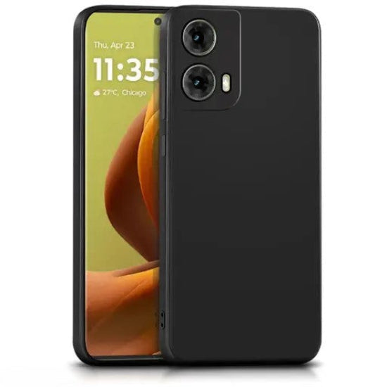 Cases Mobile Phone Silicone Back Cover Case For Moto-G85 5G Back Cover Black